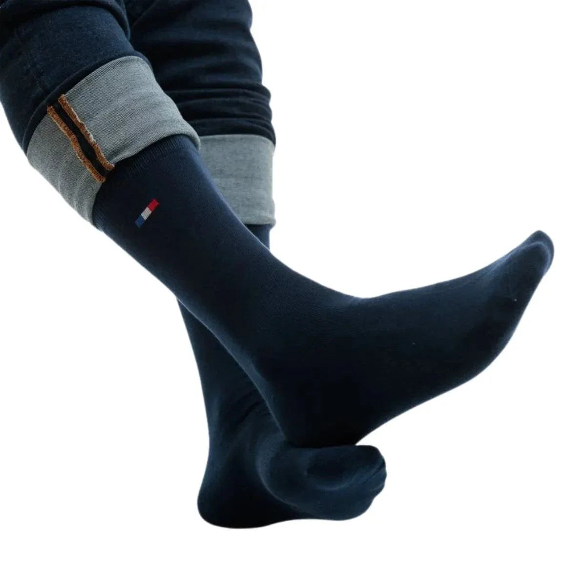 chaussette française pour homme NOIRE en taille 39/42