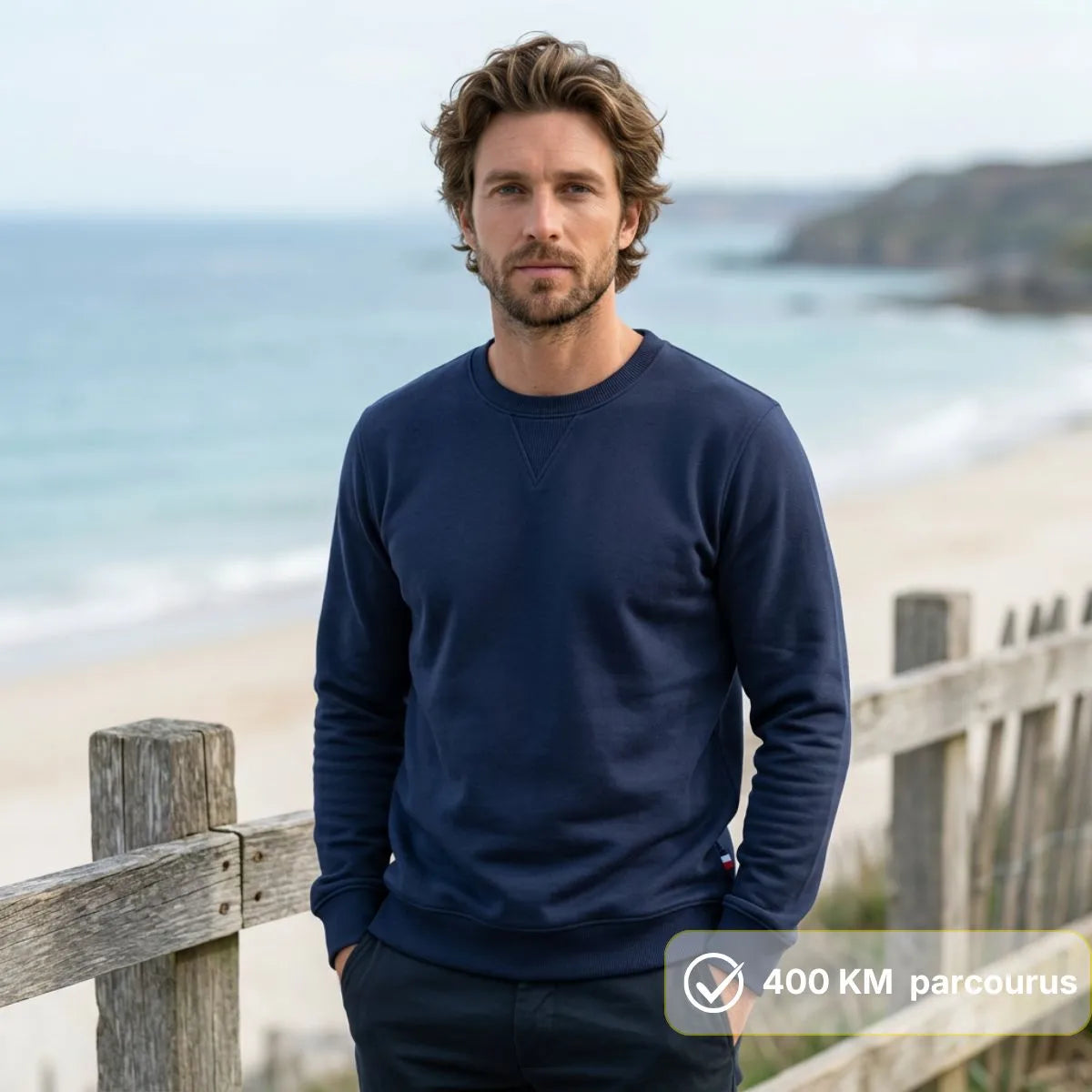 SWEAT SANS CAPUCHE pour homme MADE IN FRANCE