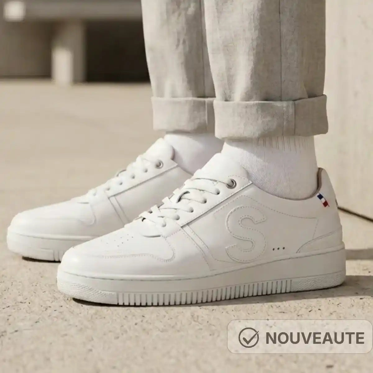 Basket homme Blanches