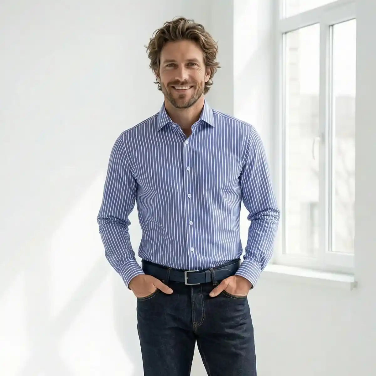 Chemise française rayée