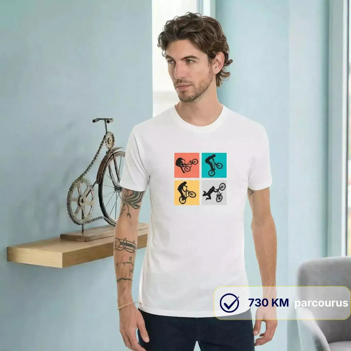 T-shirt Homme blanc | BMX