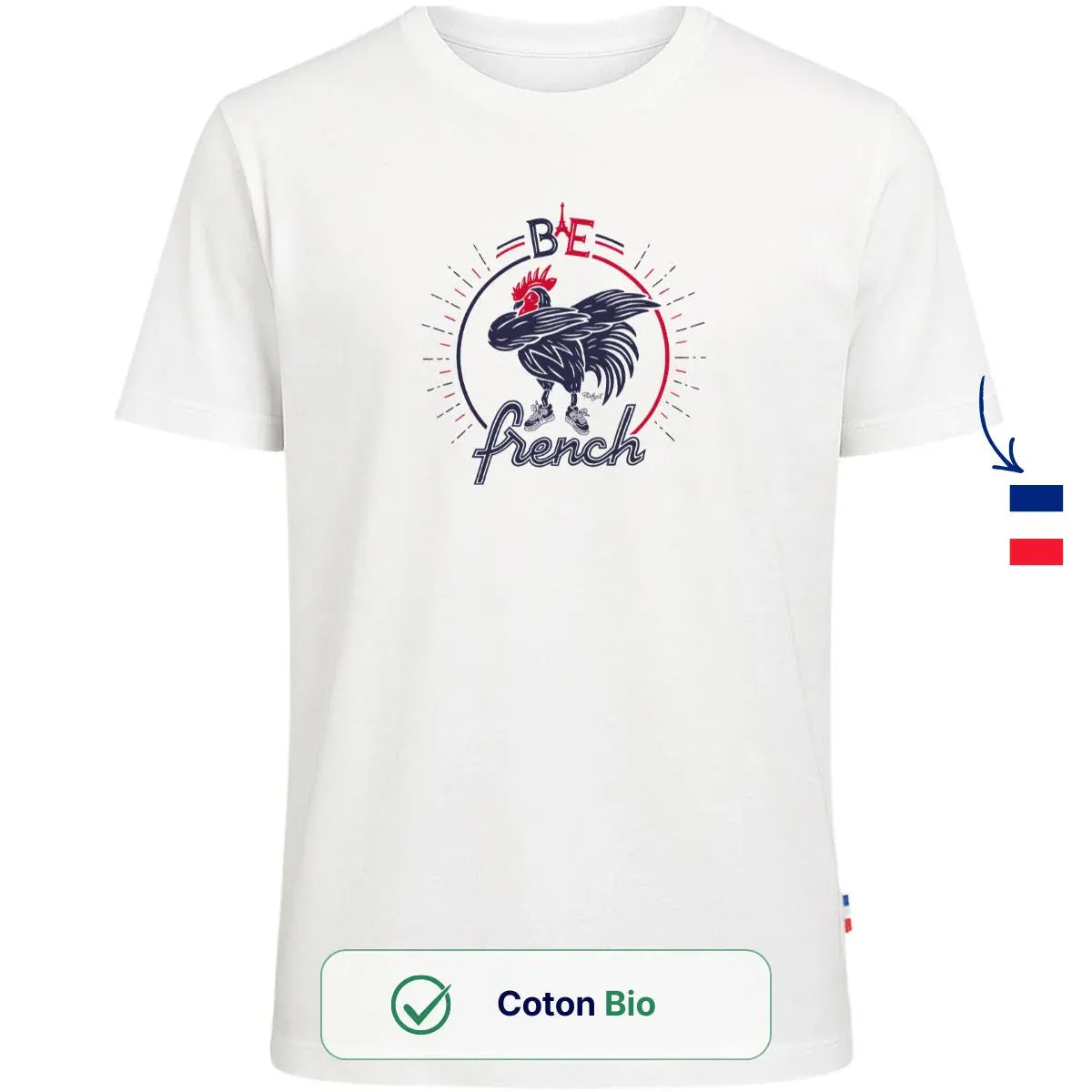 T-shirt Homme blanc | Be French