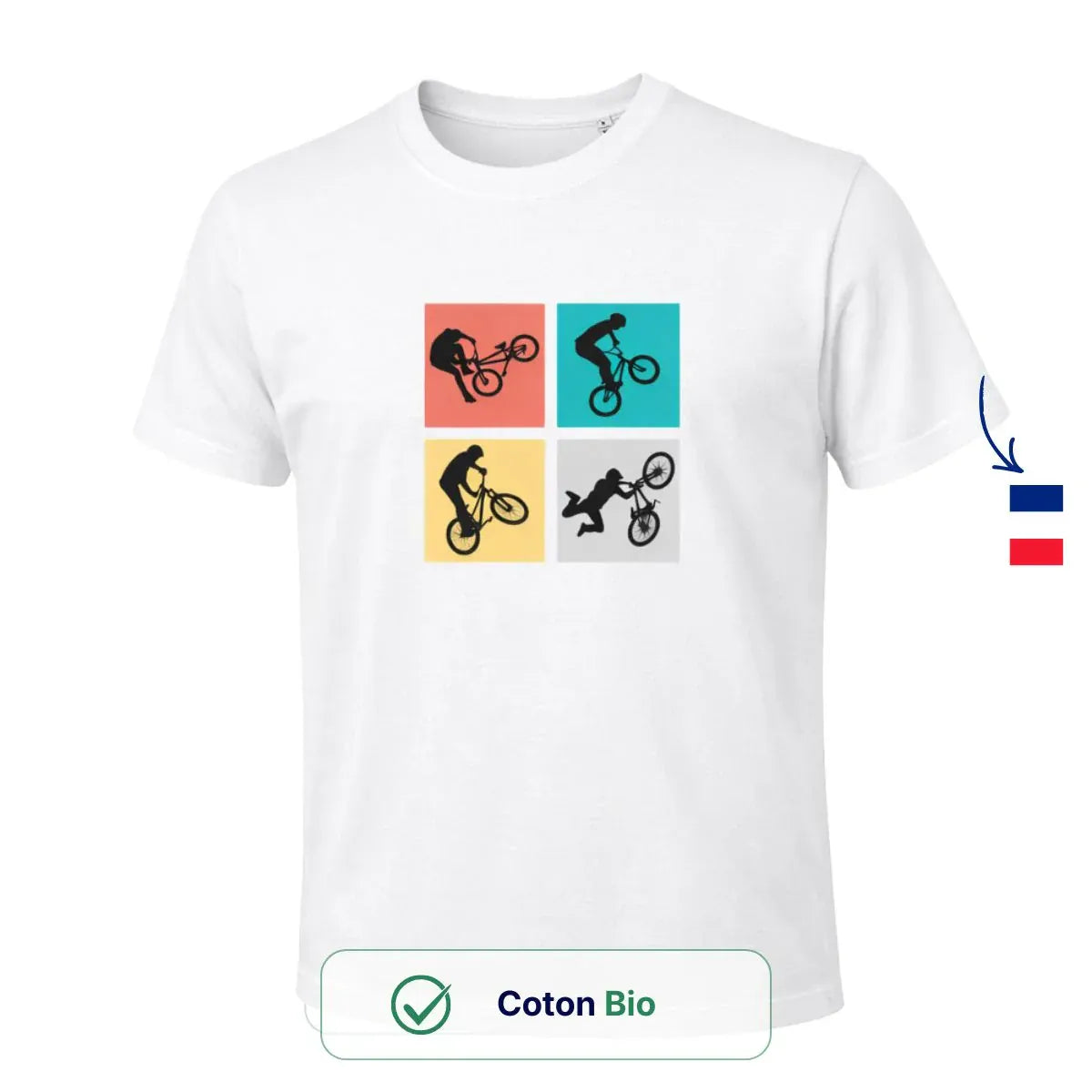 T-shirt Homme blanc | BMX