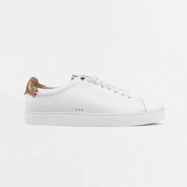 Basket française Abelia Blanc Cuivré