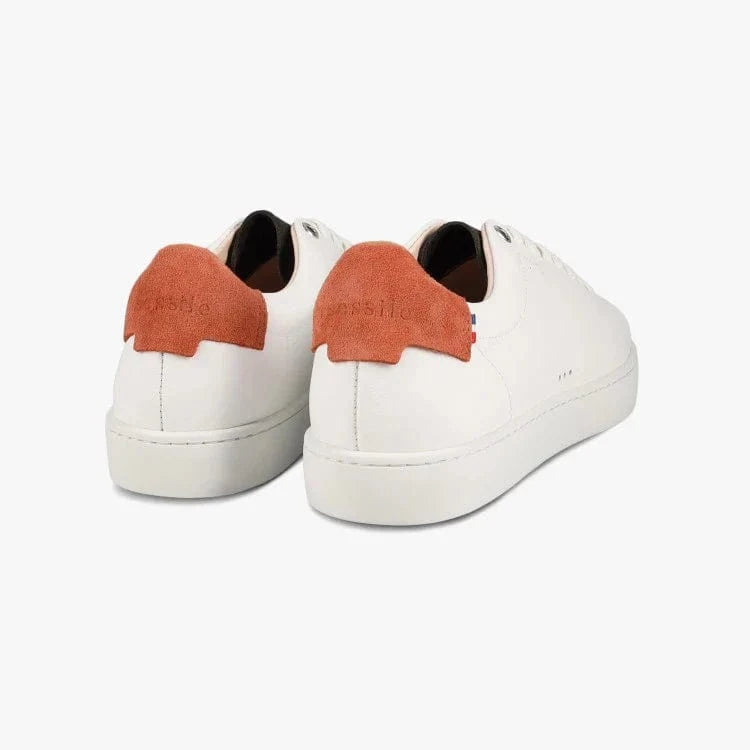 Basket française Abelia Blanc Orange Kaki
