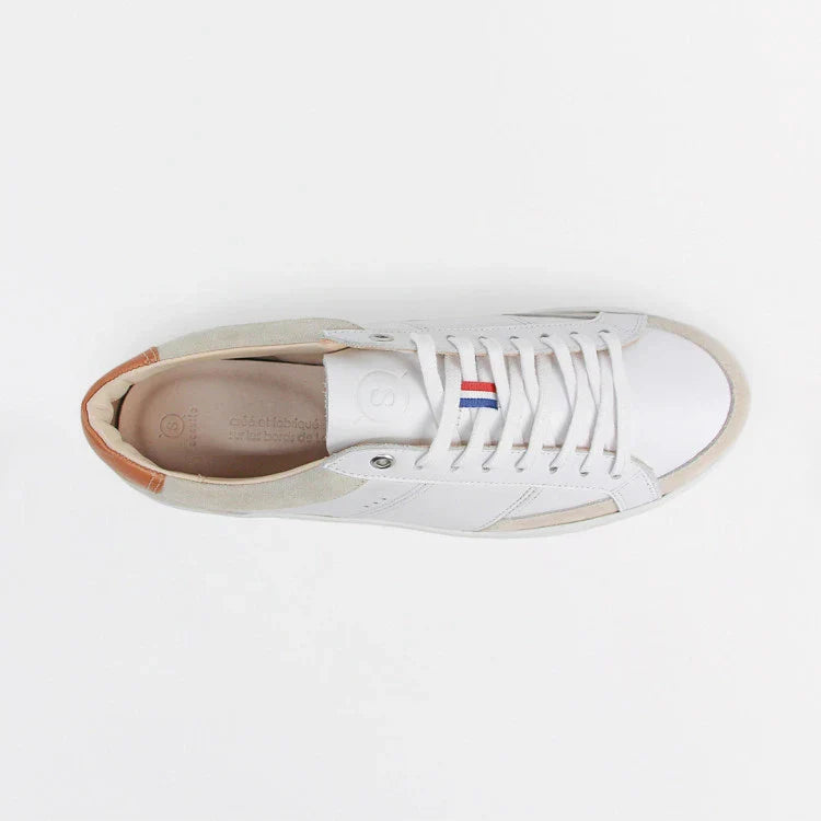 Basket française Hiba Blanc Beige