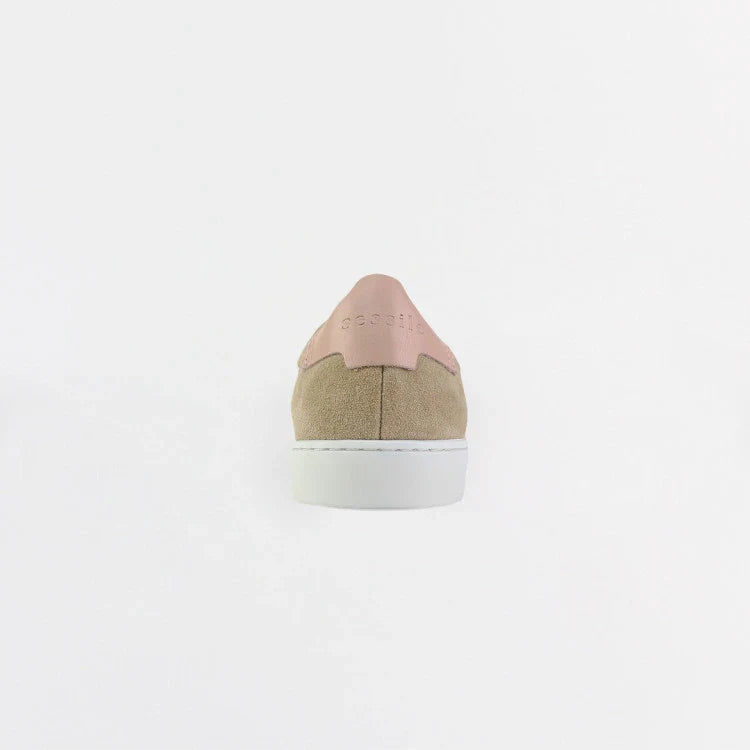 Basket française Hiba Blanc Rose