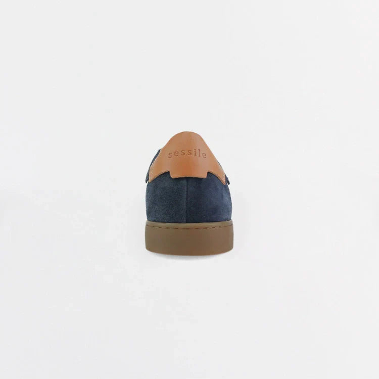 Basket française Hiba Crème Bleu