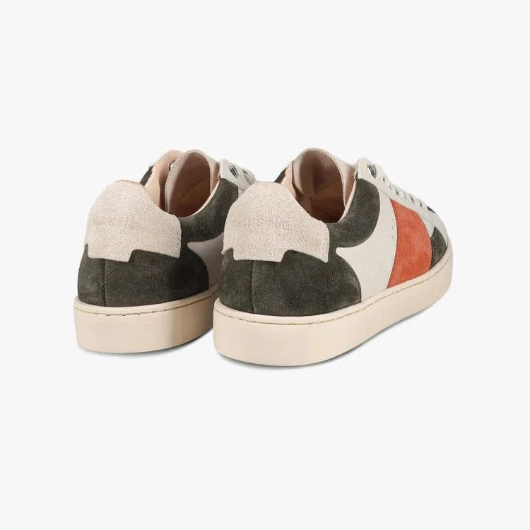 Basket française Hiba Crème Orange Kaki