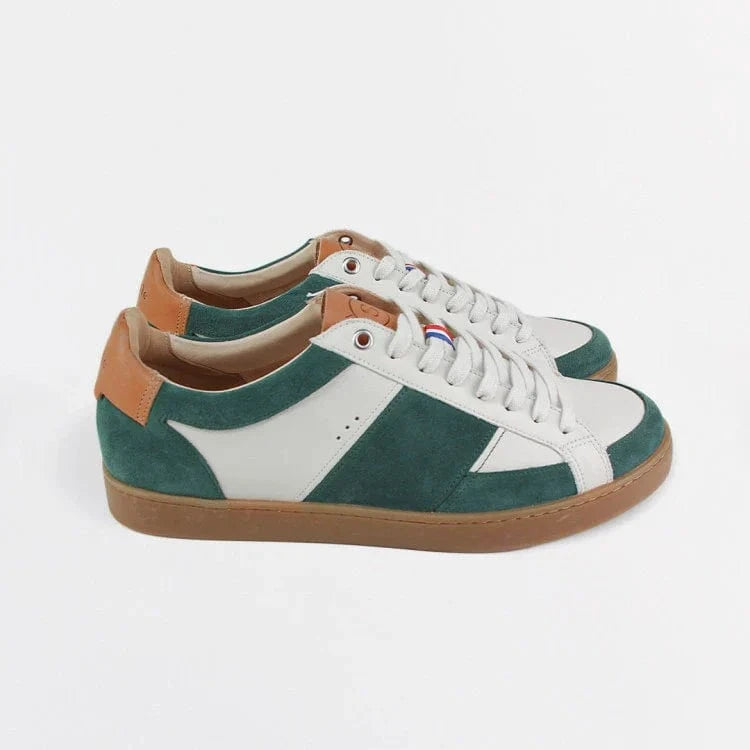 Basket française Hiba Crème Vert