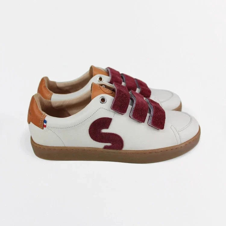 Basket française Spiréa Crème Bordeaux