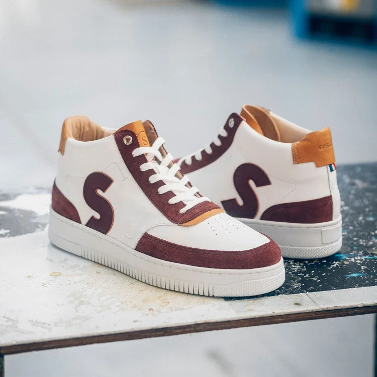Basket française Sureau Blanc Bordeaux