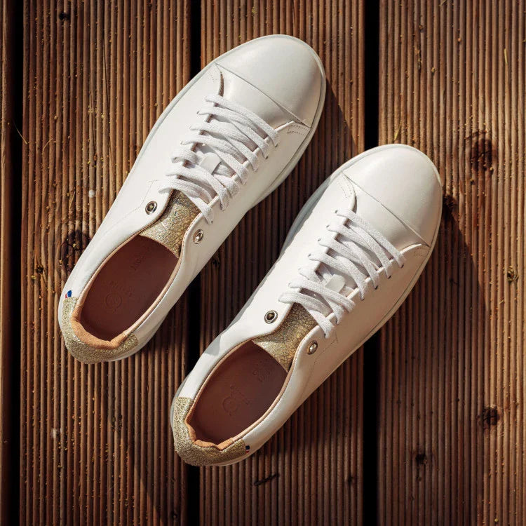 Basket Made In France femme - L’indémodable or