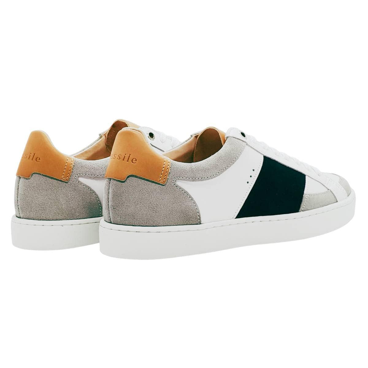 basket pour femme tendance en cuir et daim