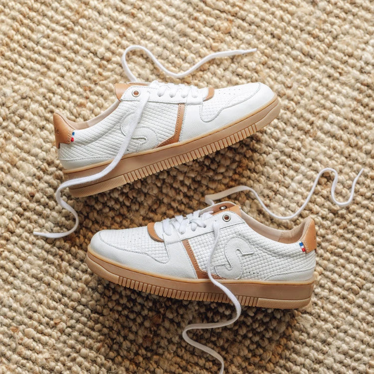 Basket Bellis Blanc Tressé