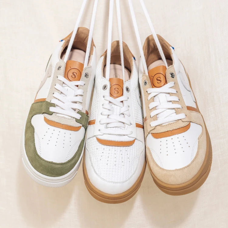 Basket Bellis Blanc Tressé