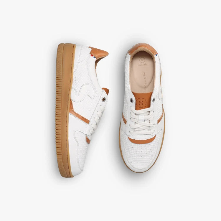 Basket Bellis Blanc Tressé