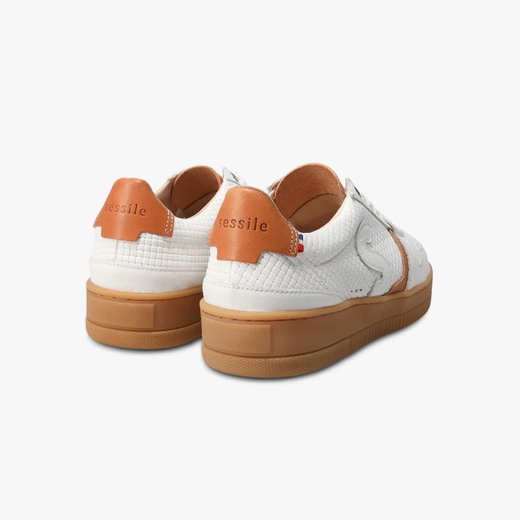Basket Bellis Blanc Tressé