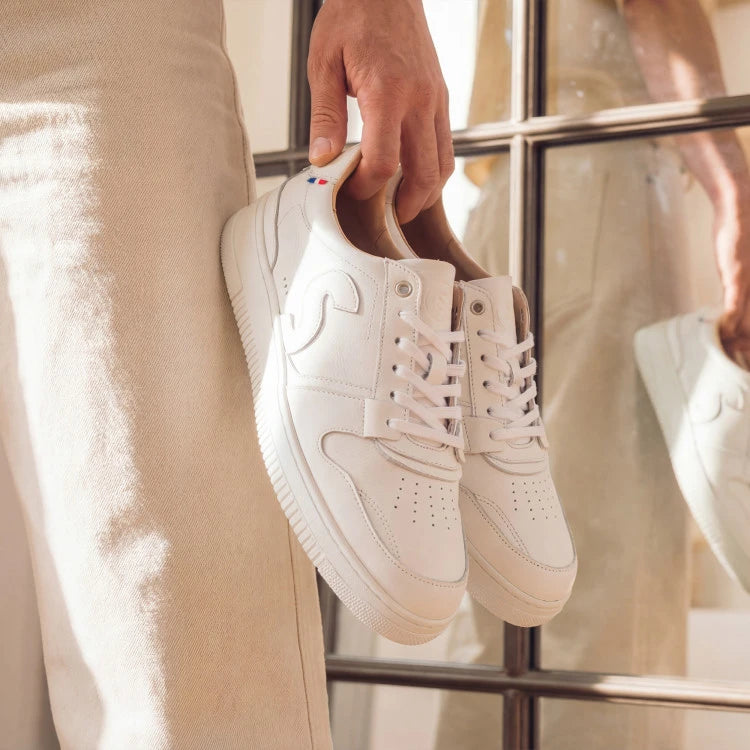 Basket homme en cuir Blanches