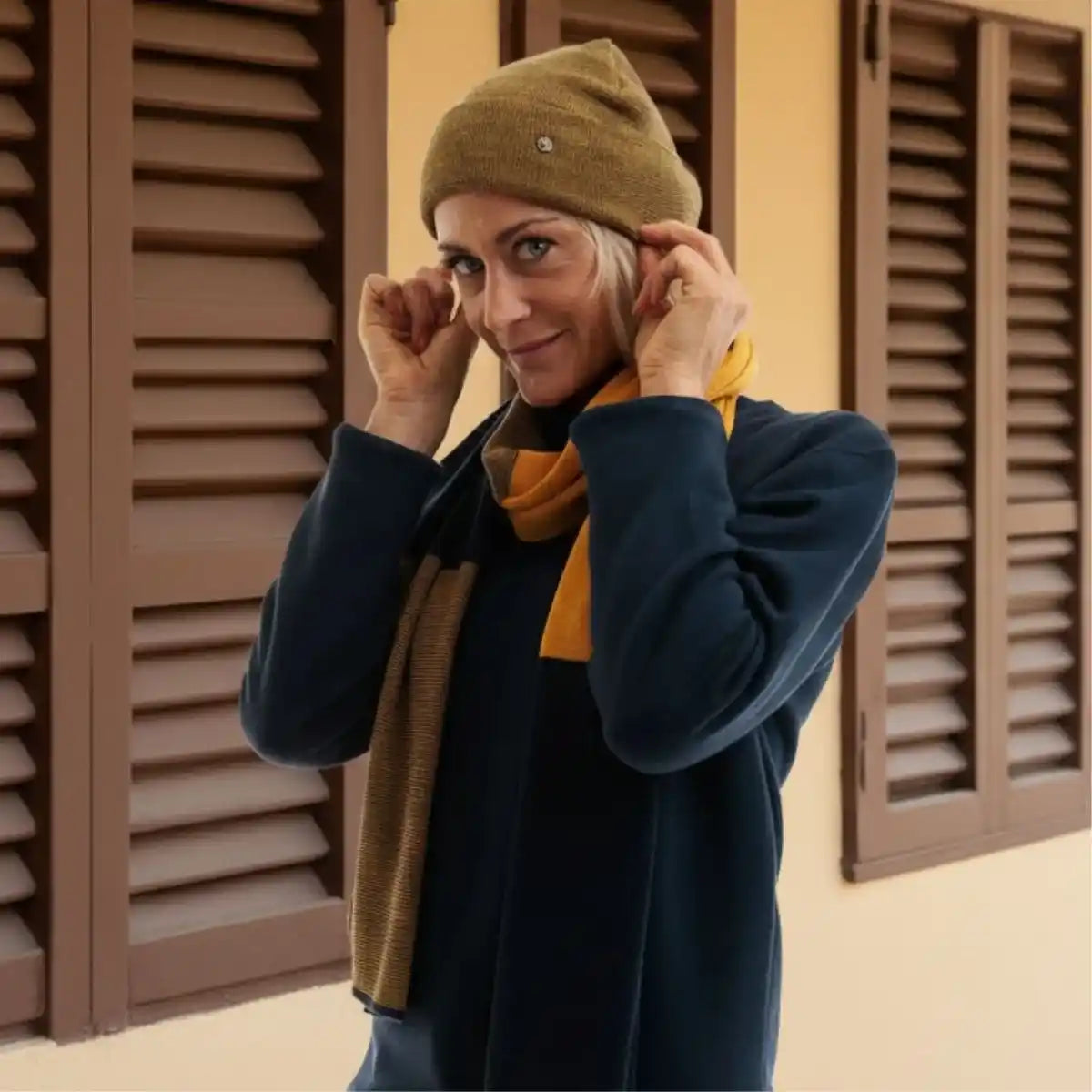 Bonnet tournesol femme