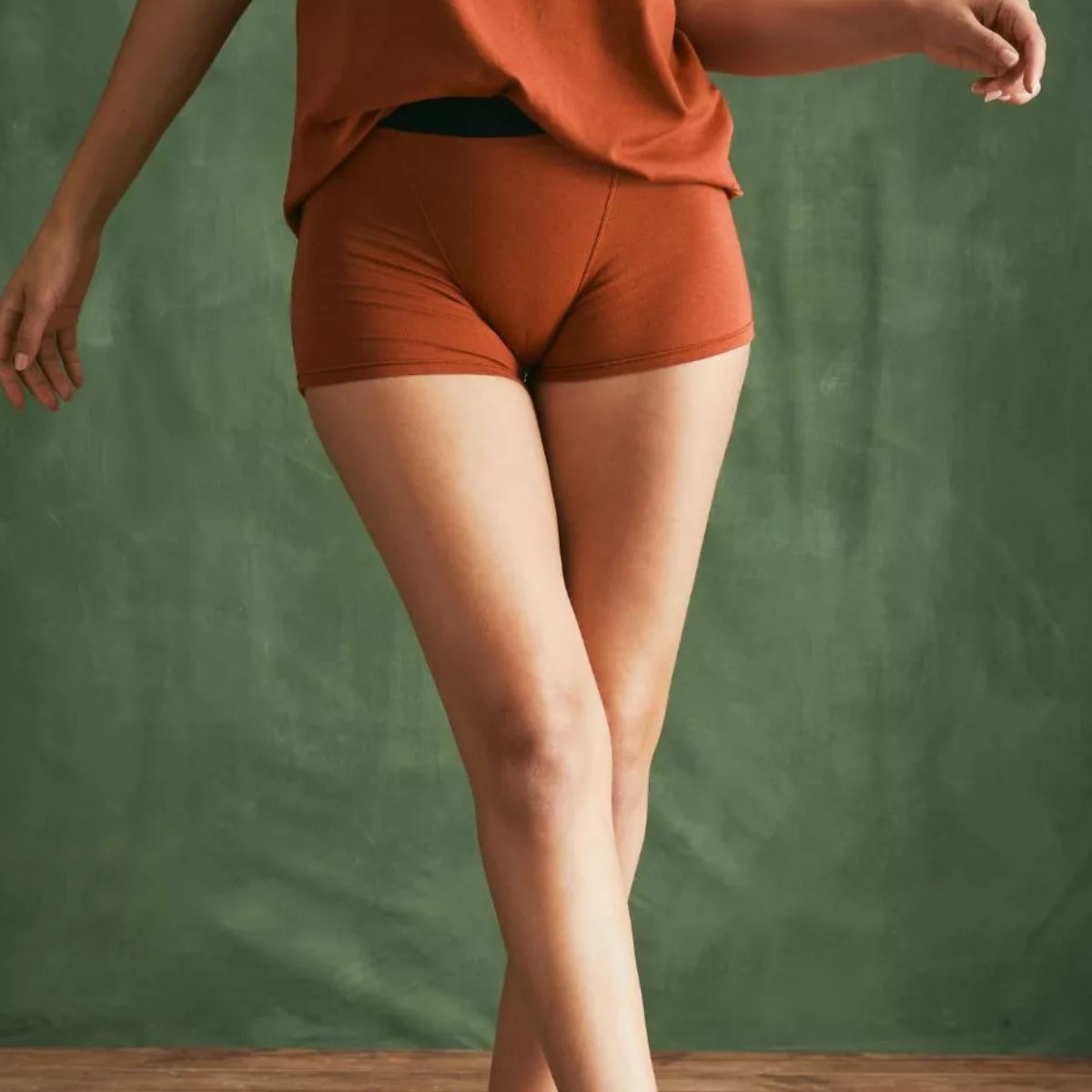 Boxer coton femme Terracotta