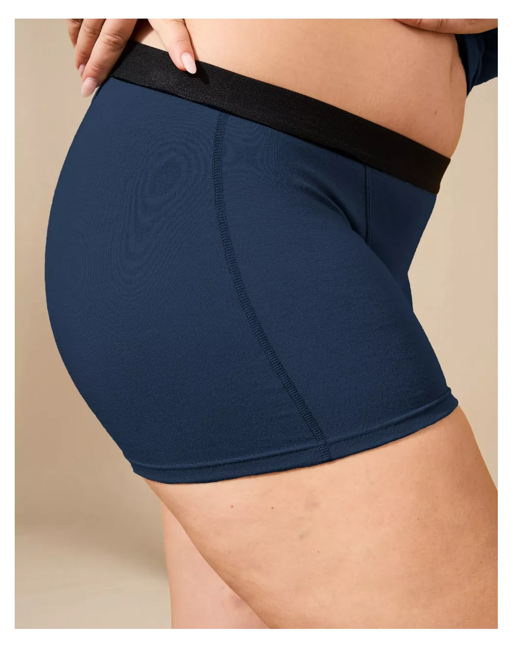 Boxer coton femme Marine