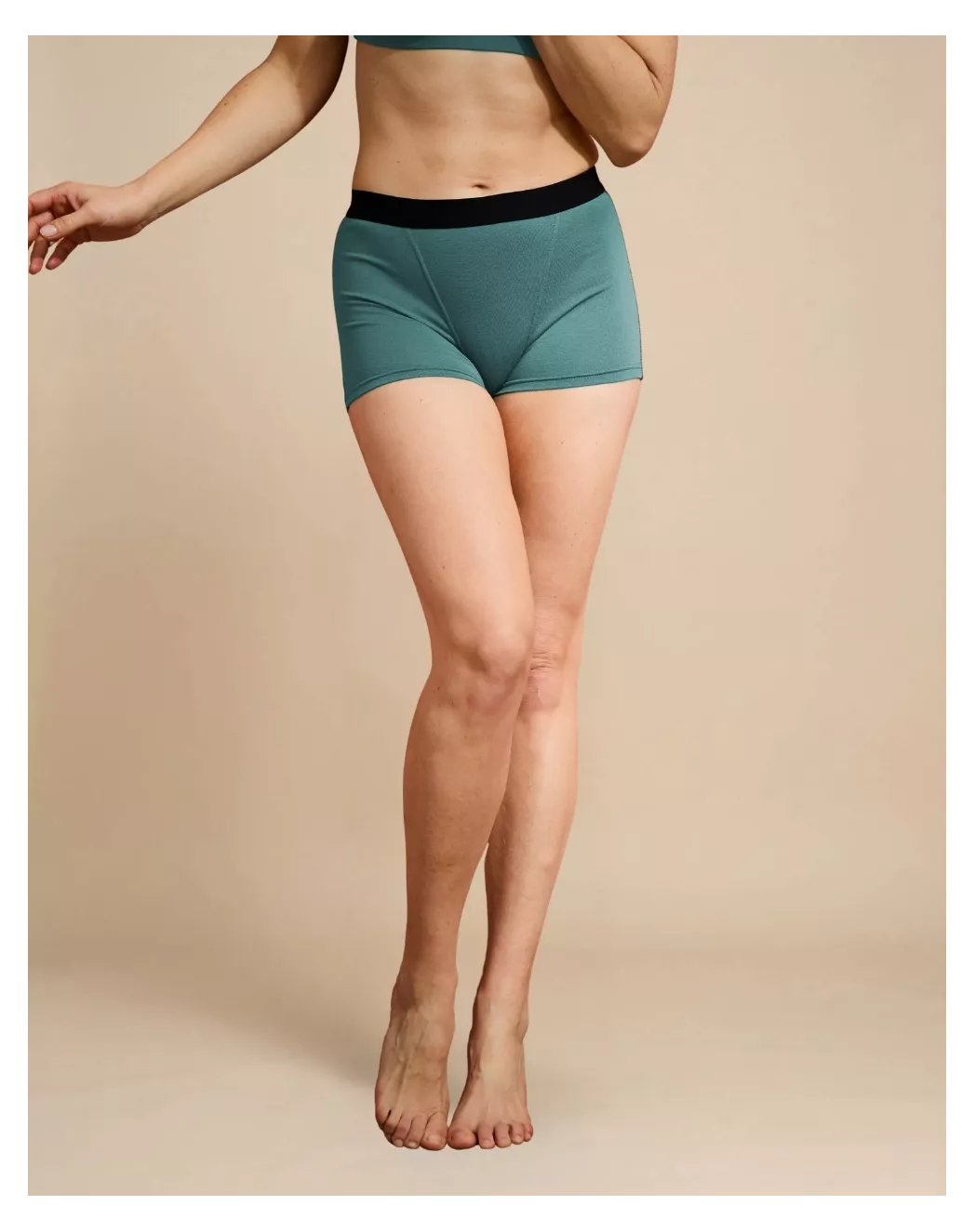 Boxer coton femme Vert