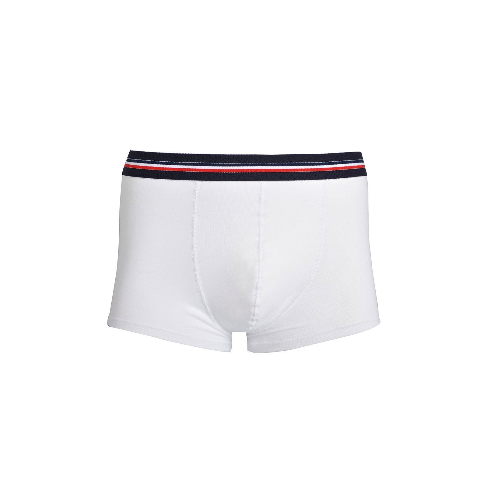 boxer français blanc homme en coton bio
