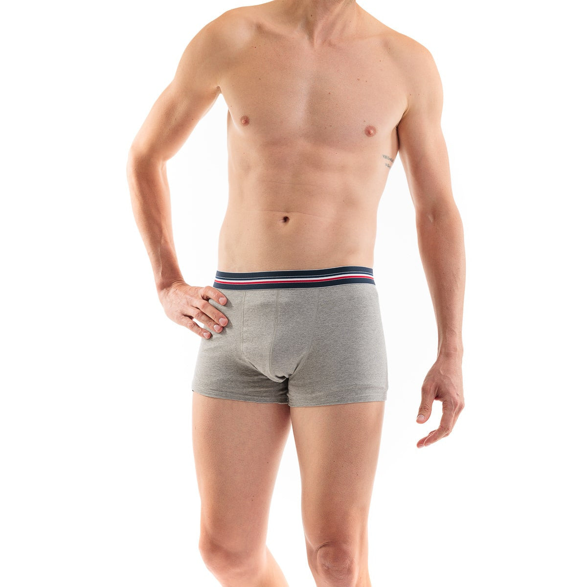 boxer pour homme gris en coton