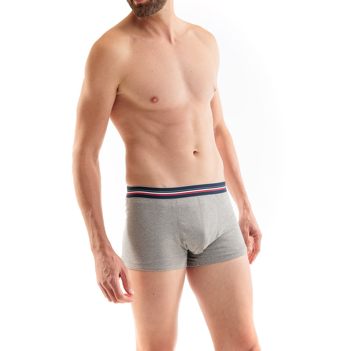 boxer pour homme gris en coton