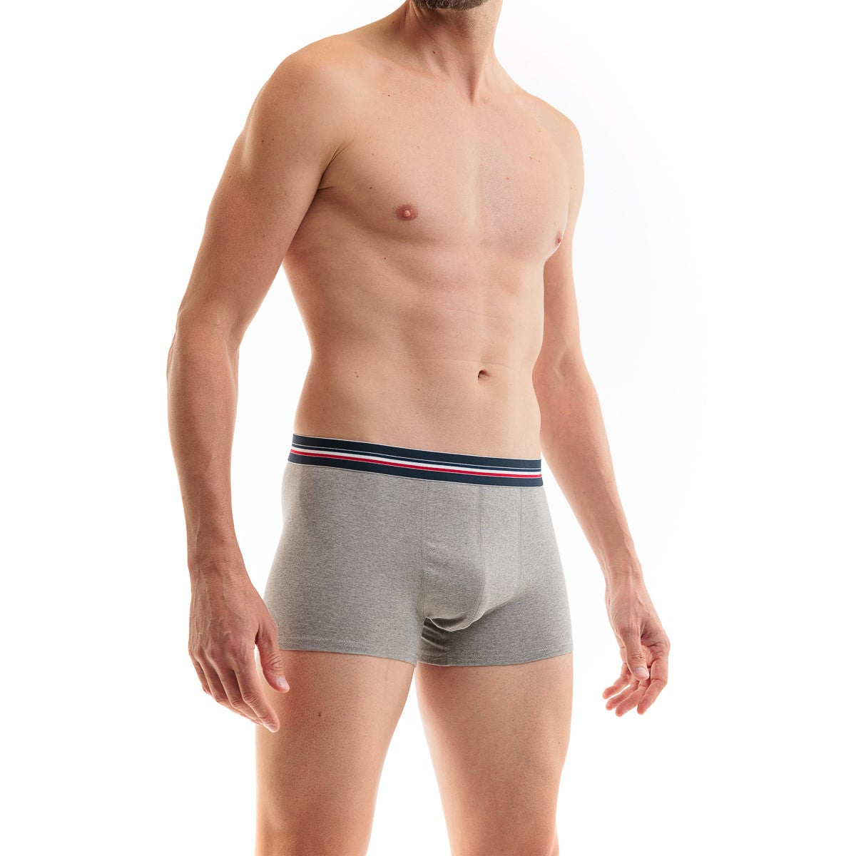 boxer pour homme gris en coton