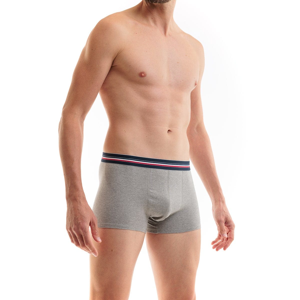 boxer pour homme gris en coton