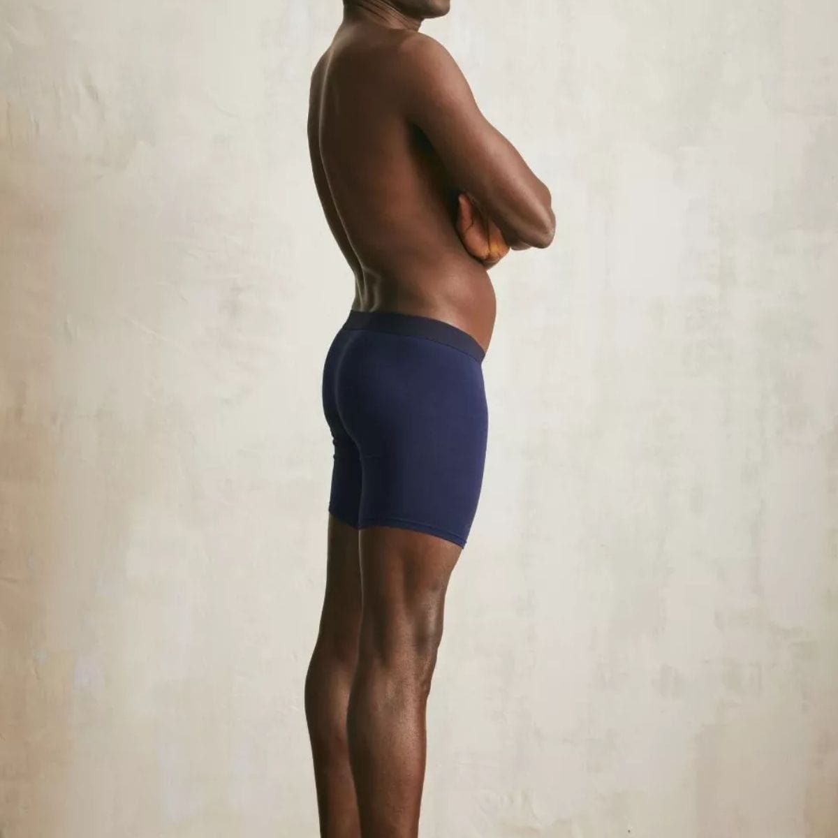 Boxer long homme marine