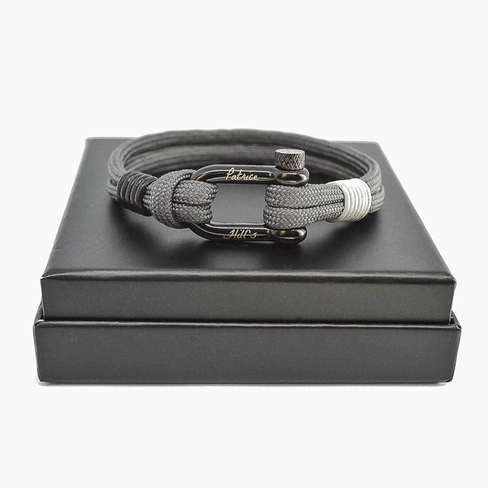 Bracelet mixte anthracite