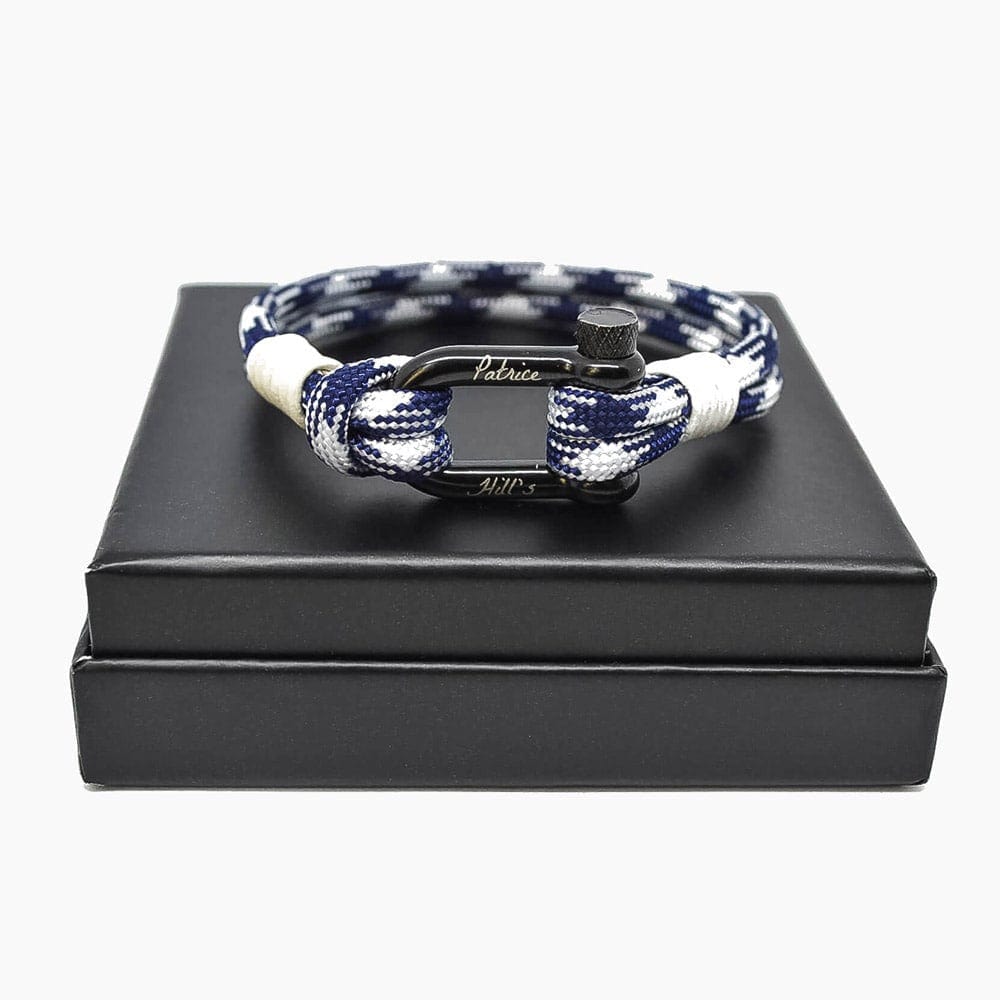 Bracelet mixte blanc bleu