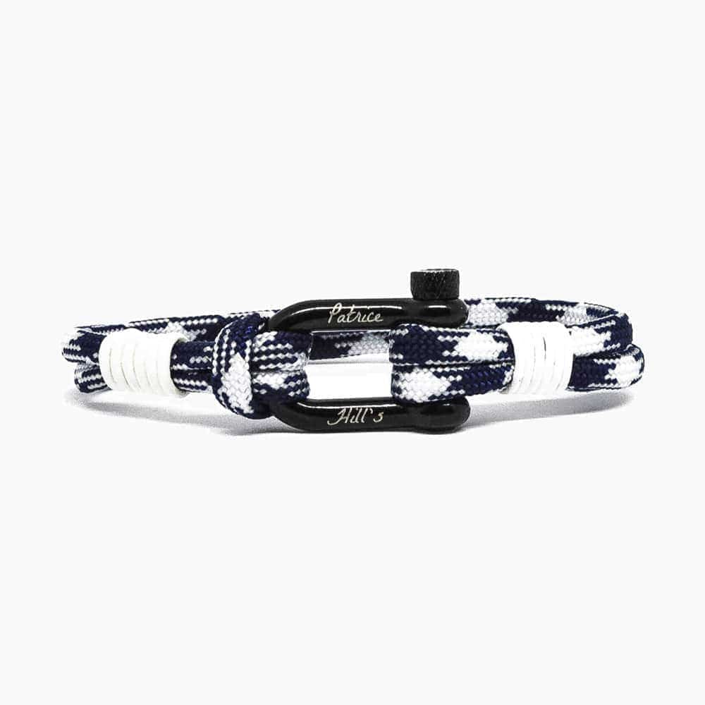 Bracelet mixte blanc bleu