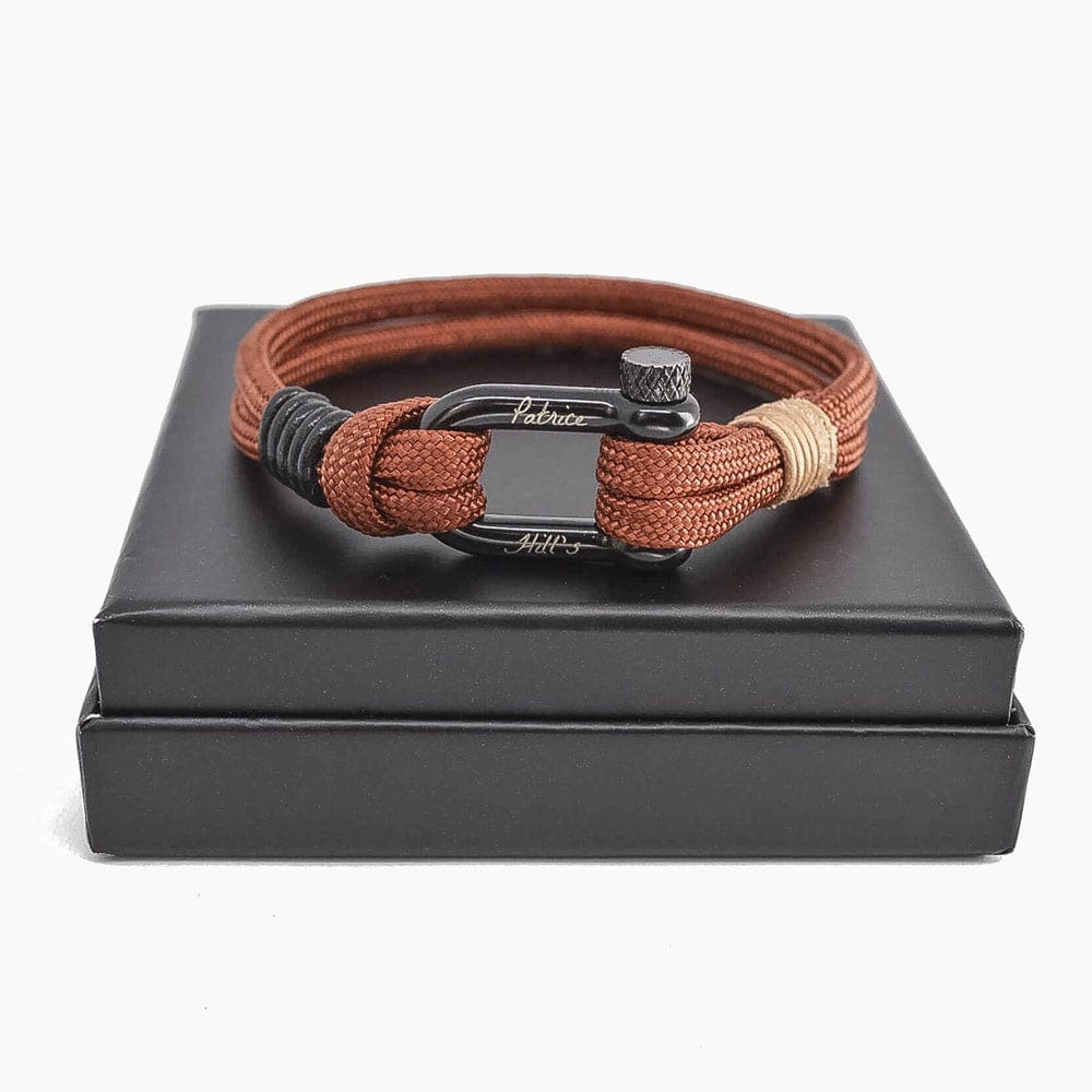 Bracelet mixte caramel