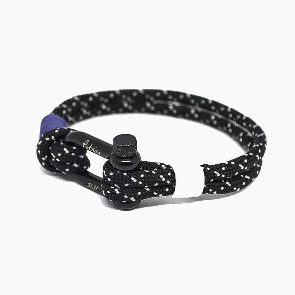 Bracelet mixte noir blanc