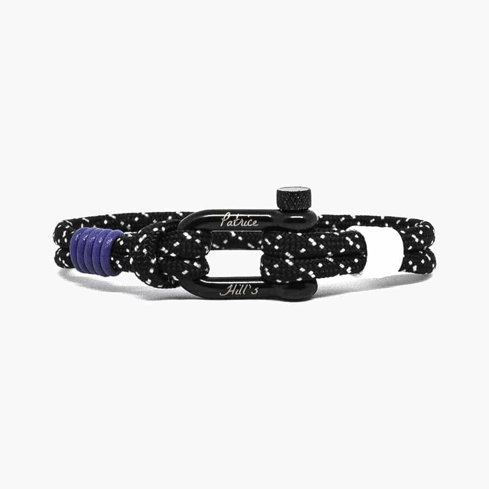 Bracelet mixte noir blanc