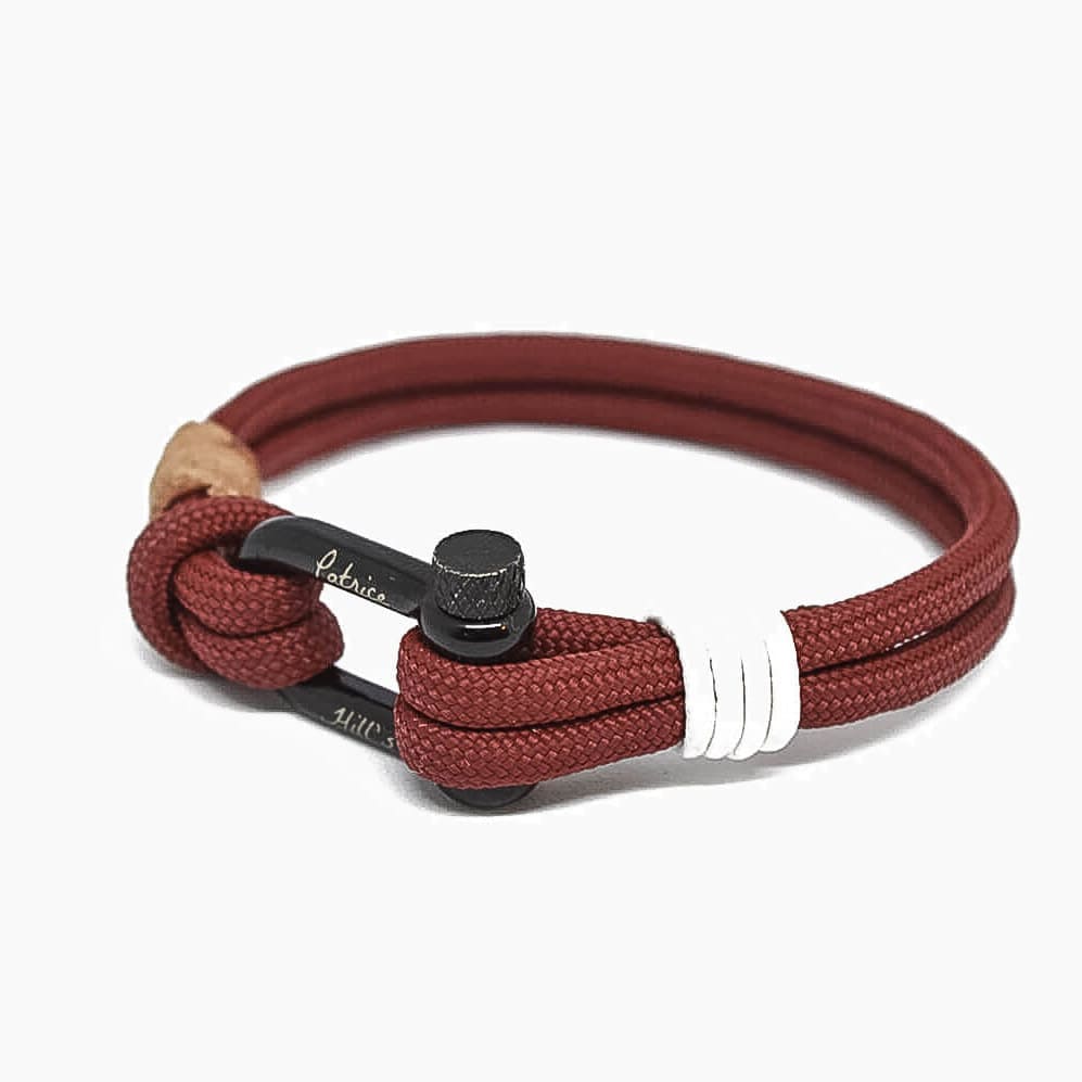 Bracelet mixte rouge brun