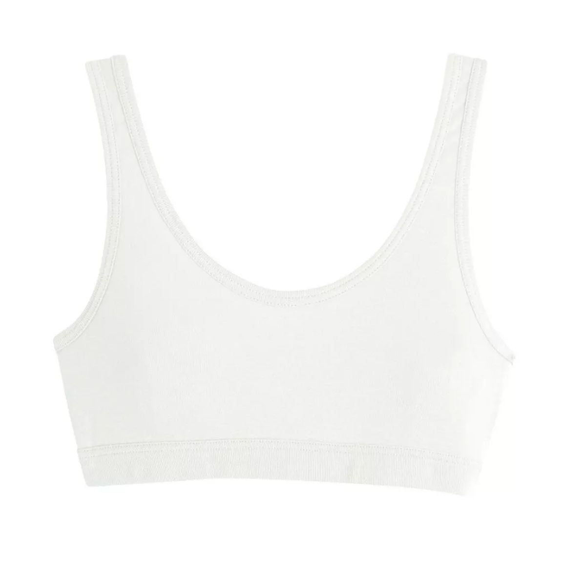 Brassière coton bio blanc