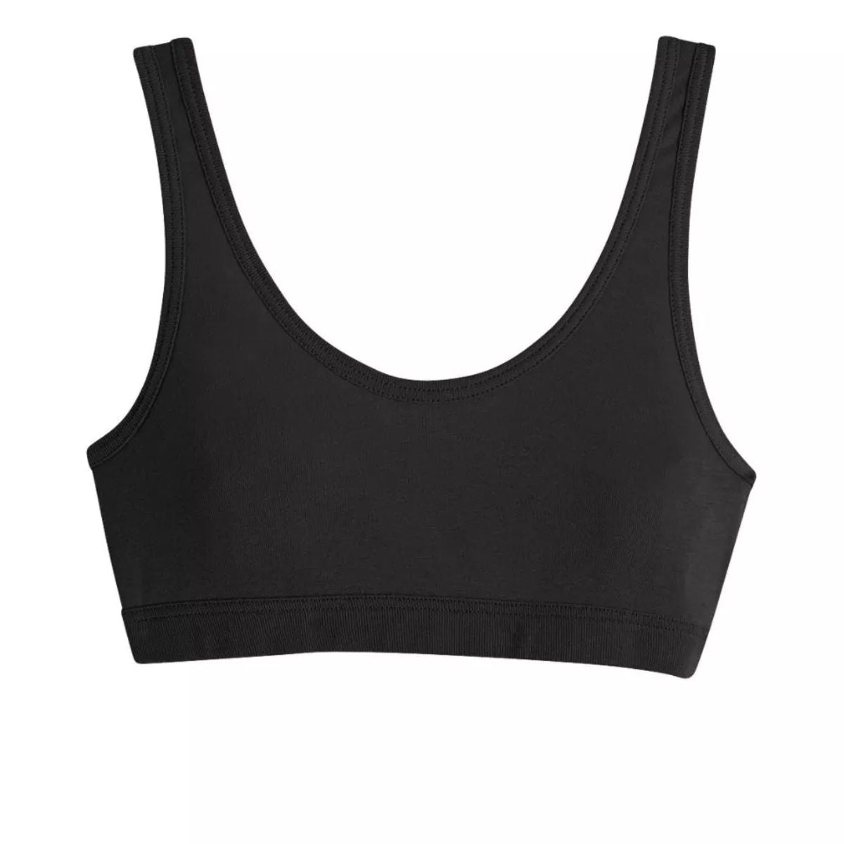 Brassière coton bio noir