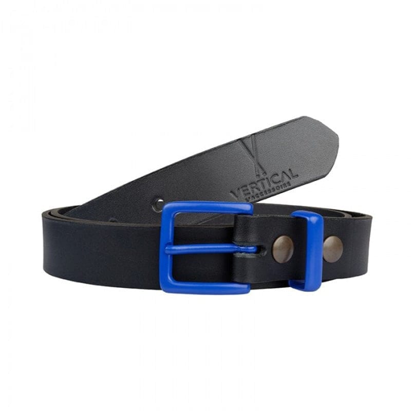 Ceinture en cuir bleu pour homme