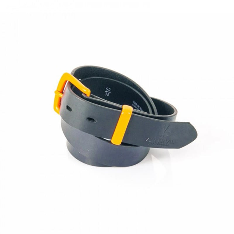Ceinture en cuir bleu pour homme