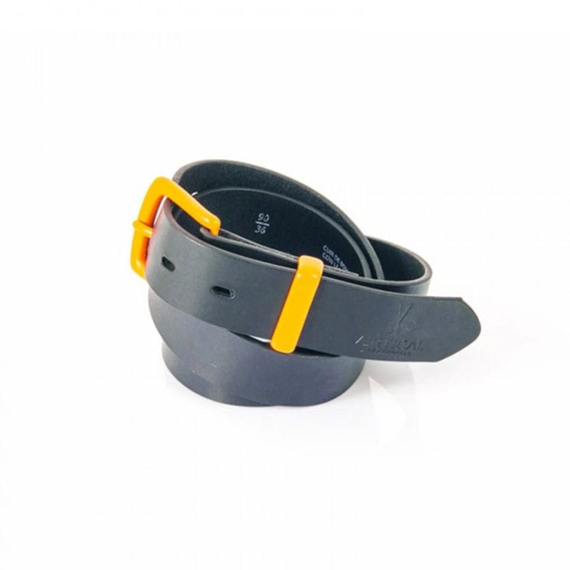 Ceinture en cuir bleu pour homme