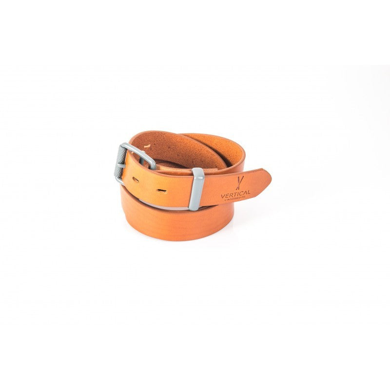 Ceinture cuir Camel homme avec boucle