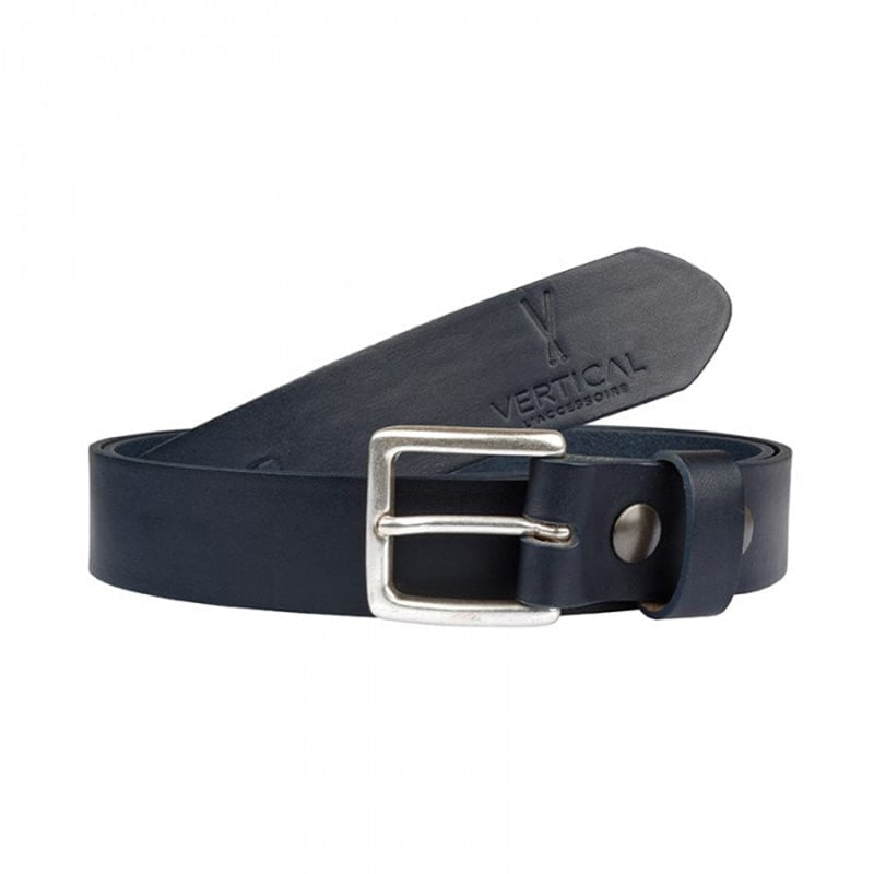 Ceinture cuir noir homme avec une boucle