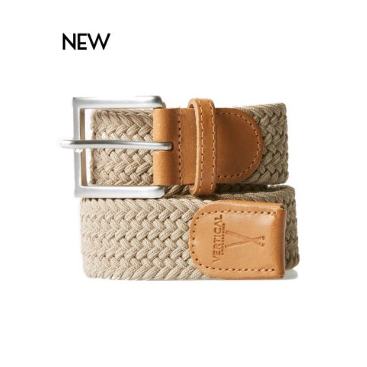 Ceinture tressée Beige Sahara