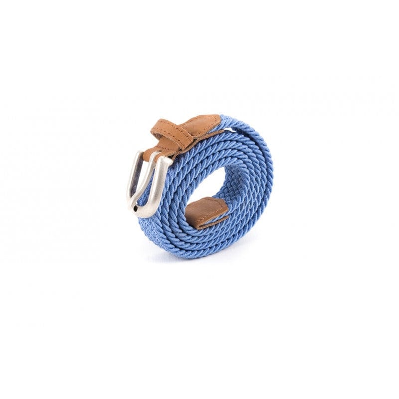 Ceinture tressée bleu clair