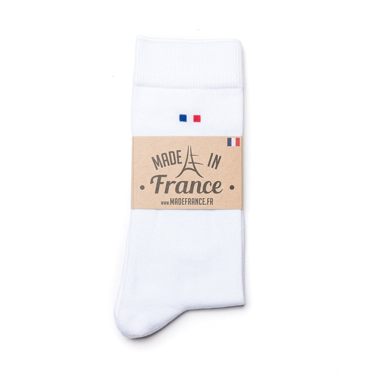 chaussettes pour homme blanche mi haute